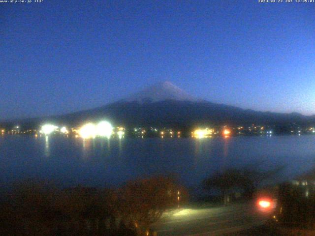 河口湖からの富士山