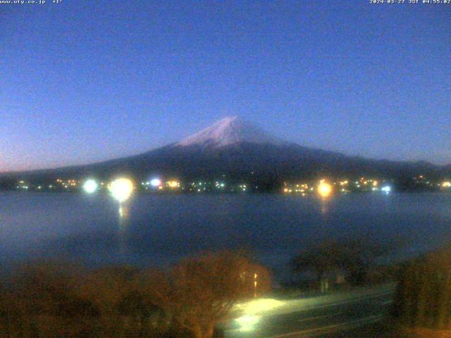 河口湖からの富士山