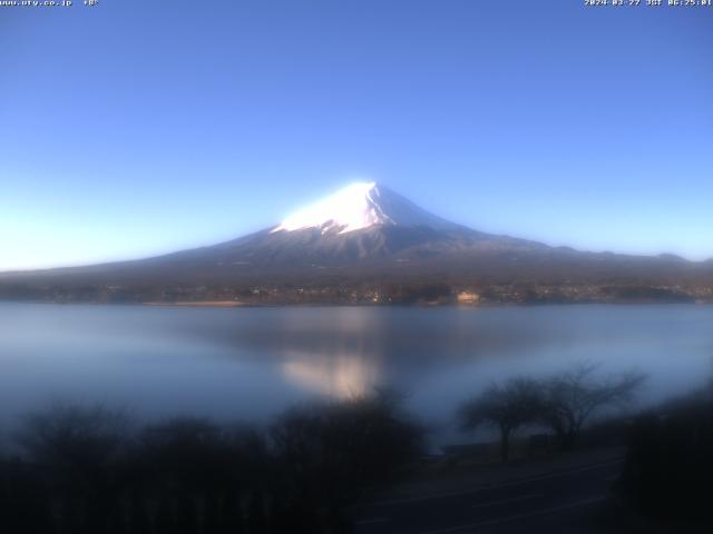 河口湖からの富士山