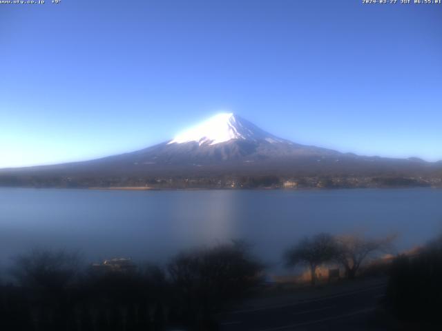 河口湖からの富士山