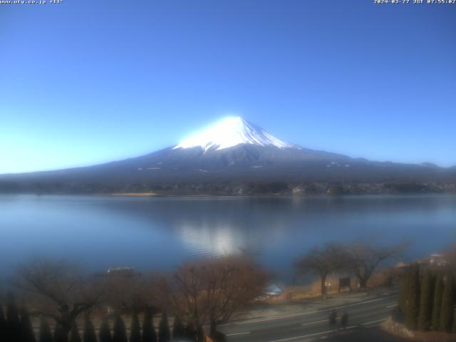 河口湖からの富士山