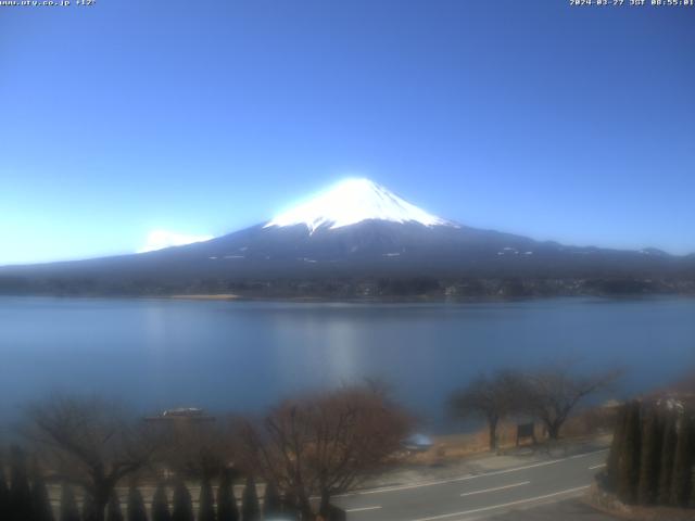 河口湖からの富士山