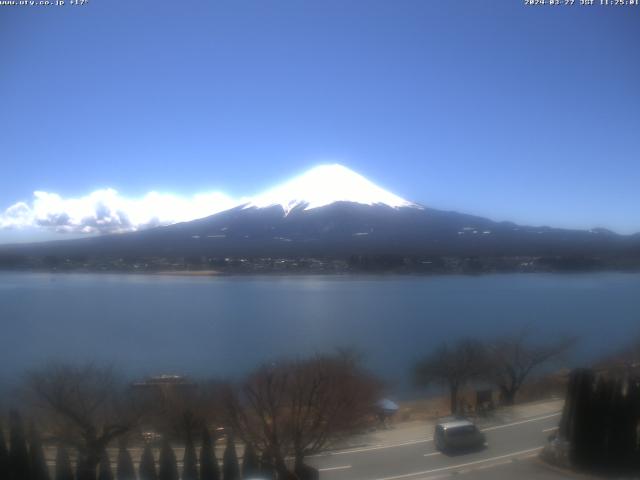 河口湖からの富士山