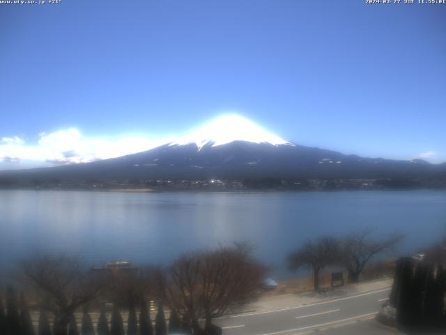 河口湖からの富士山