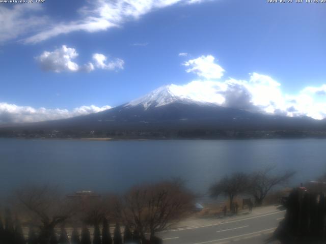 河口湖からの富士山