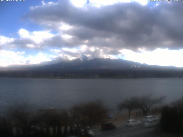 河口湖からの富士山