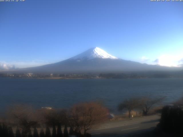 河口湖からの富士山