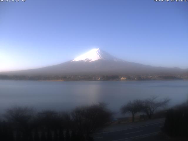 河口湖からの富士山