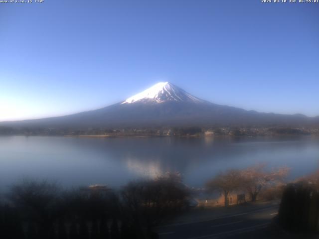 河口湖からの富士山