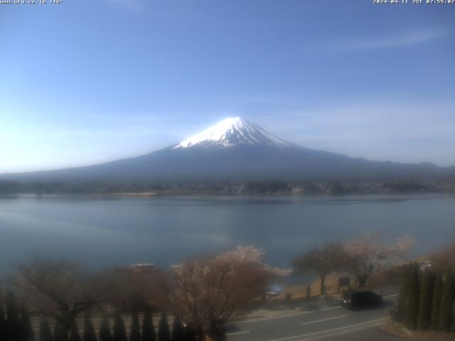 河口湖からの富士山