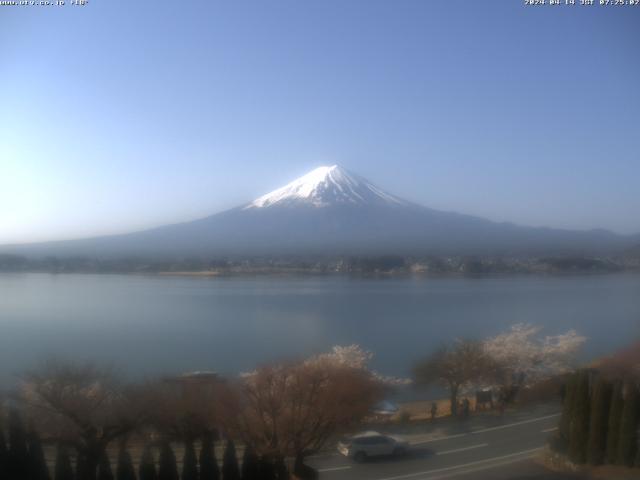 河口湖からの富士山