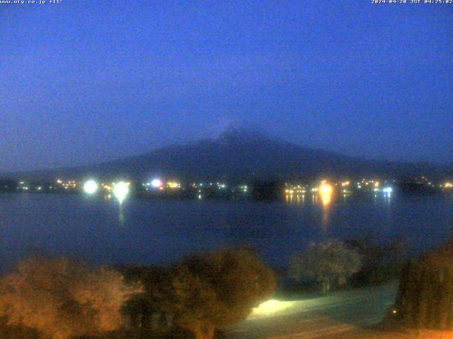 河口湖からの富士山