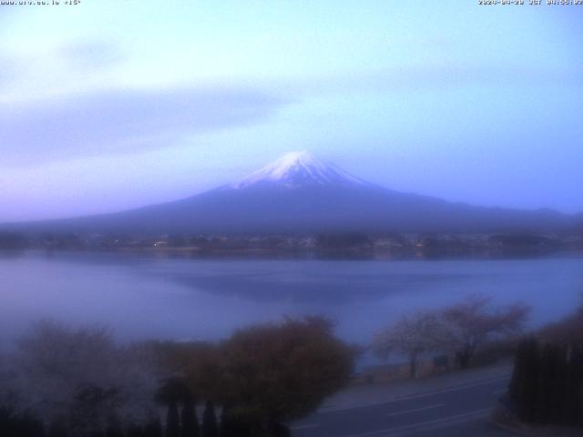 河口湖からの富士山