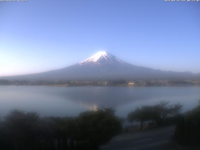 河口湖からの富士山