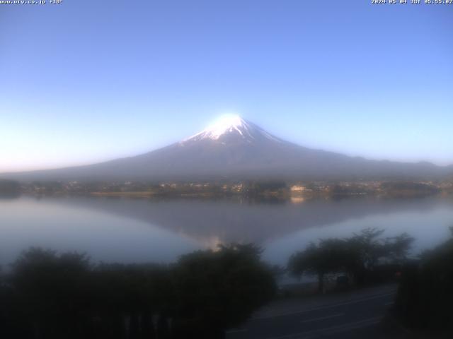 河口湖からの富士山