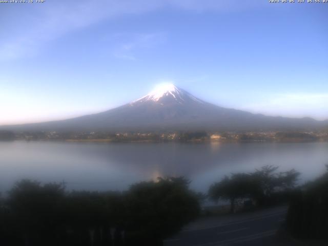 河口湖からの富士山