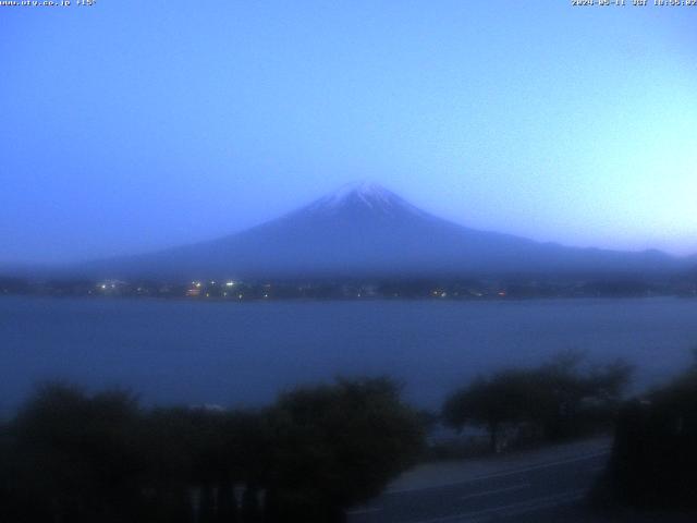 河口湖からの富士山