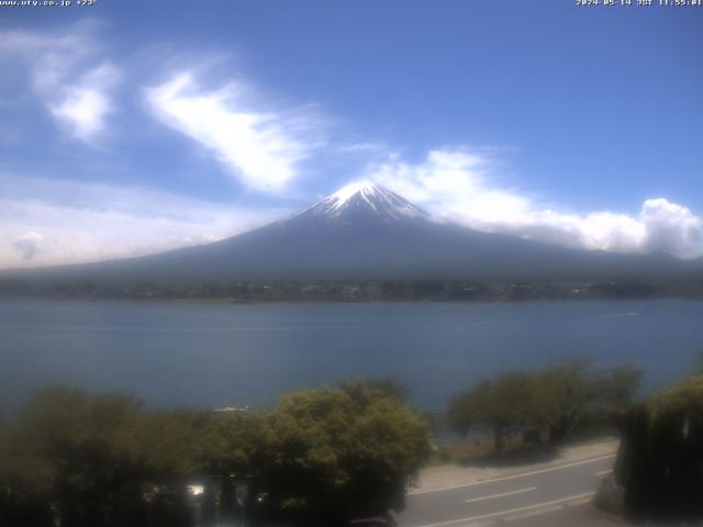 河口湖からの富士山