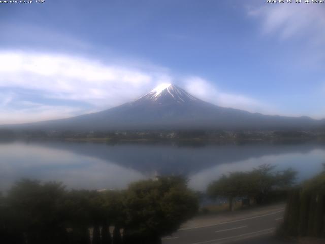 河口湖からの富士山