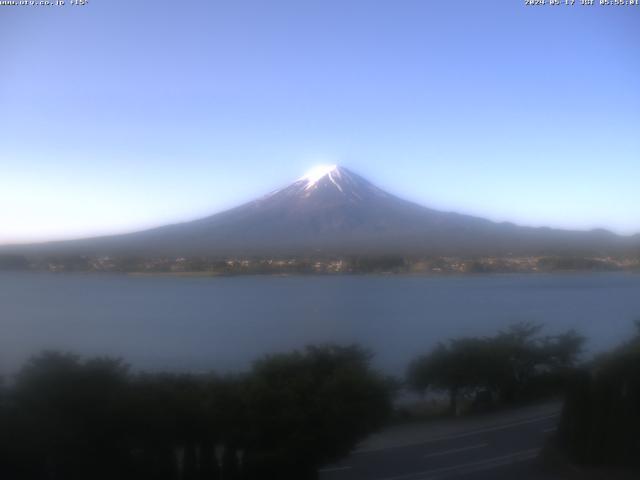 河口湖からの富士山