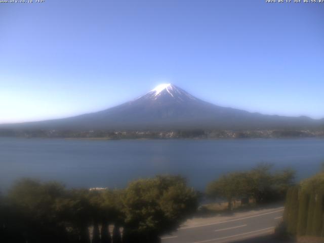 河口湖からの富士山