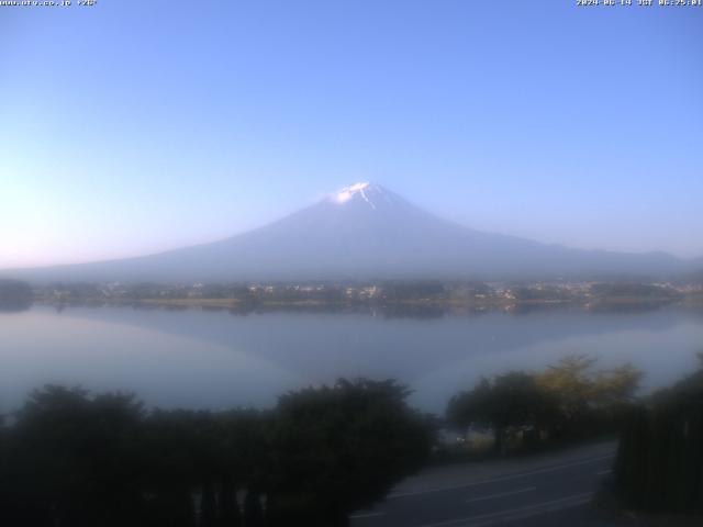 河口湖からの富士山