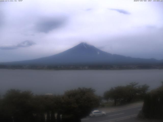 河口湖からの富士山