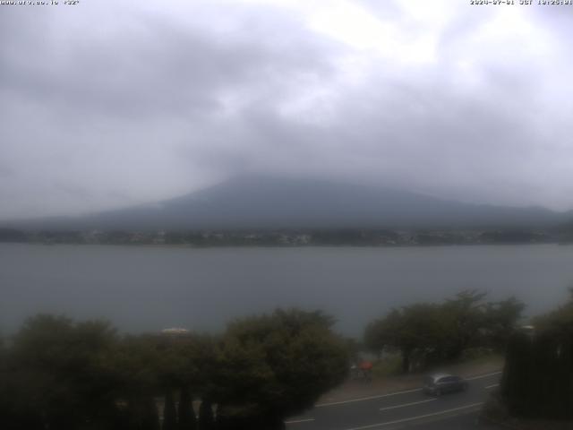 河口湖からの富士山