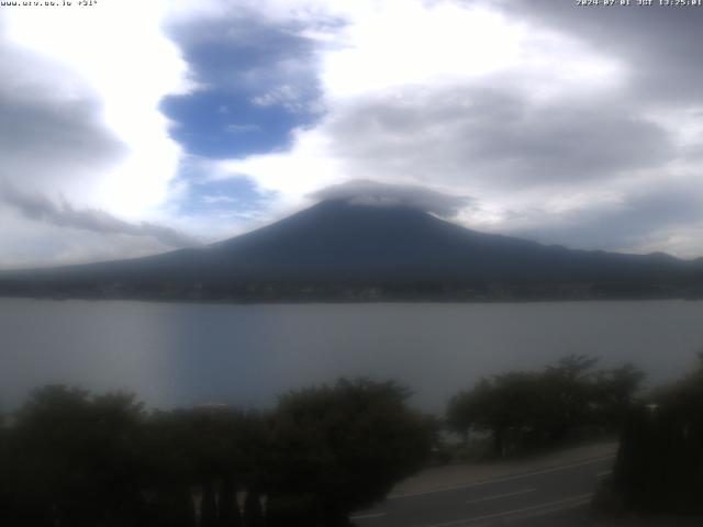 河口湖からの富士山