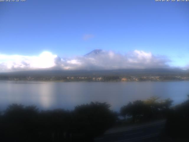 河口湖からの富士山