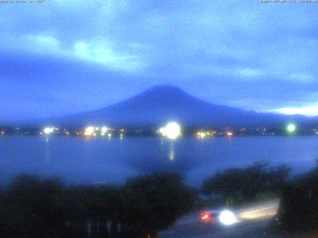 河口湖からの富士山