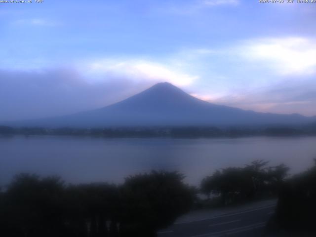 河口湖からの富士山