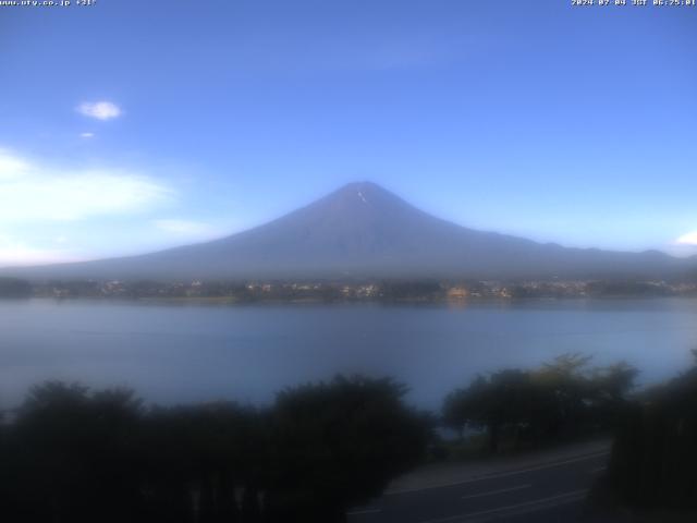 河口湖からの富士山