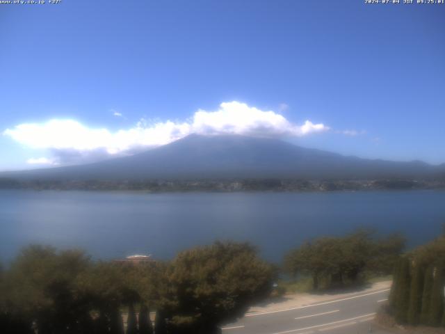 河口湖からの富士山