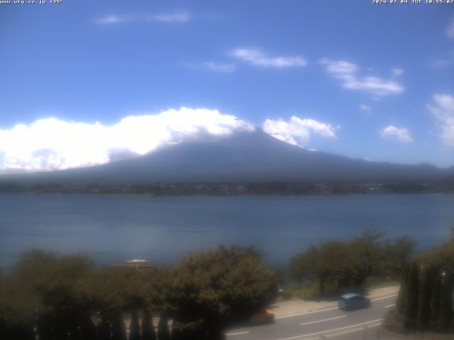 河口湖からの富士山