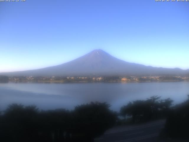 河口湖からの富士山