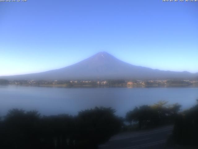 河口湖からの富士山