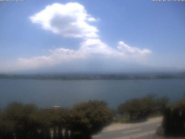 河口湖からの富士山