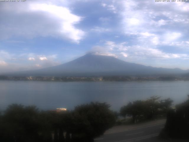 河口湖からの富士山