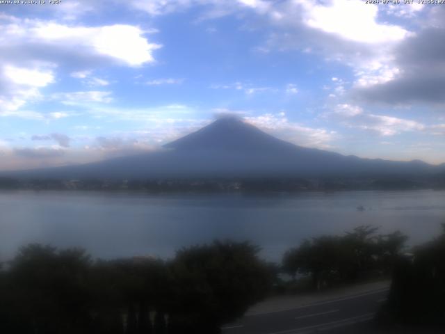 河口湖からの富士山