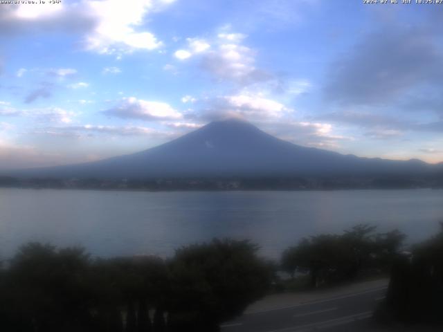 河口湖からの富士山