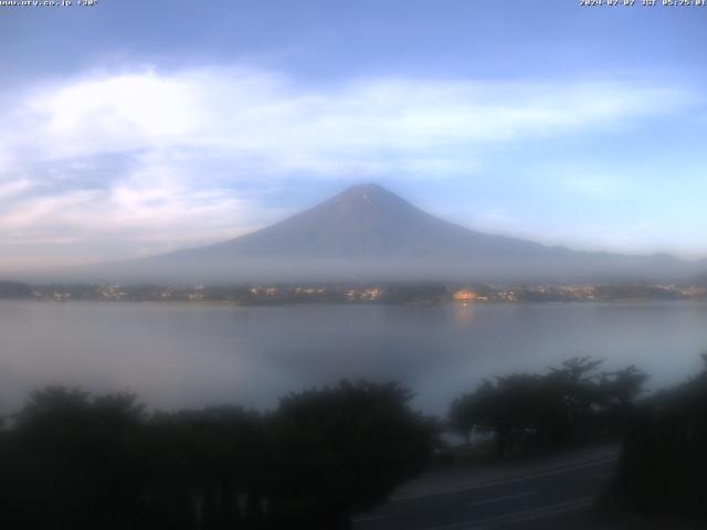 河口湖からの富士山