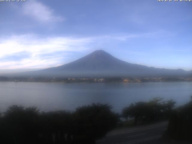 河口湖からの富士山