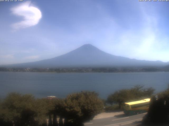 河口湖からの富士山