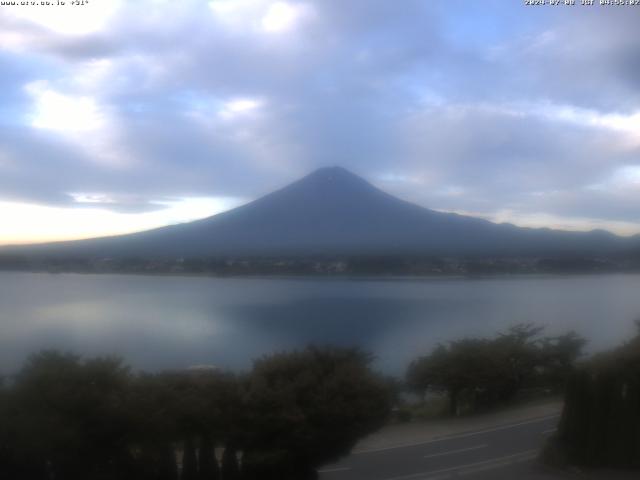 河口湖からの富士山