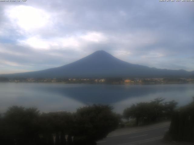 河口湖からの富士山