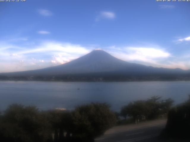 河口湖からの富士山