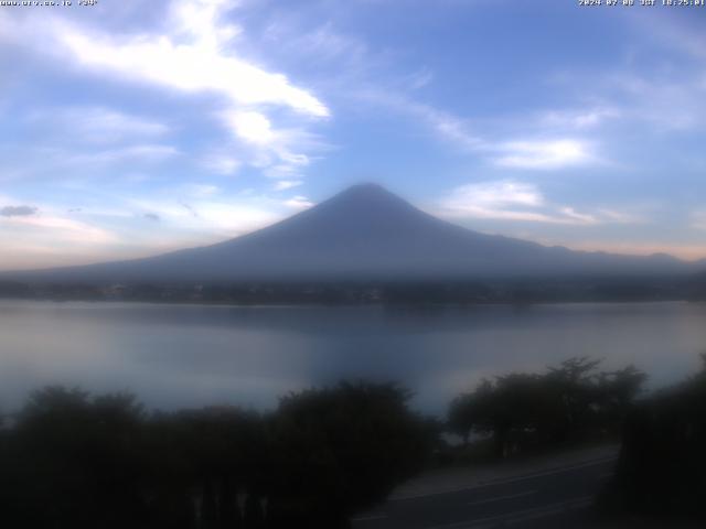 河口湖からの富士山