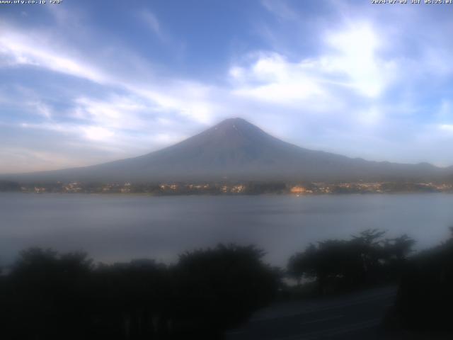 河口湖からの富士山