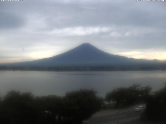 河口湖からの富士山